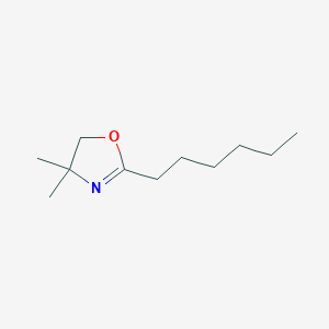 molecular formula C11H21NO B15377192 2-hexyl-4,4-dimethyl-5H-1,3-oxazole CAS No. 51849-53-7
