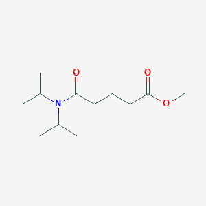 molecular formula C12H23NO3 B15377415 Methyl 5-(dipropan-2-ylamino)-5-oxopentanoate CAS No. 6946-55-0