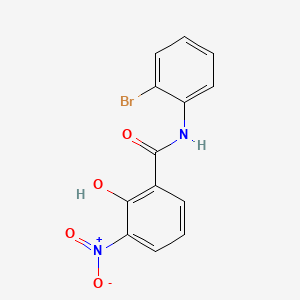molecular formula C13H9BrN2O4 B15377591 2'-Bromo-3-nitrosalicylanilide CAS No. 29378-97-0