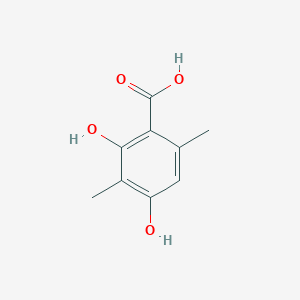 molecular formula C9H10O4 B153776 2,4-二羟基-3,6-二甲基苯甲酸 CAS No. 4707-46-4