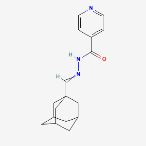 molecular formula C17H21N3O B15377660 N-(1-adamantylmethylideneamino)pyridine-4-carboxamide CAS No. 70218-59-6