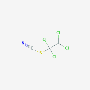 molecular formula C3HCl4NS B15377710 1,1,2,2-Tetrachloroethyl thiocyanate CAS No. 62737-83-1