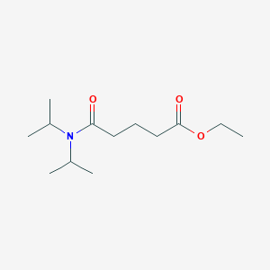 molecular formula C13H25NO3 B15377823 Ethyl 5-(dipropan-2-ylamino)-5-oxopentanoate CAS No. 6946-73-2