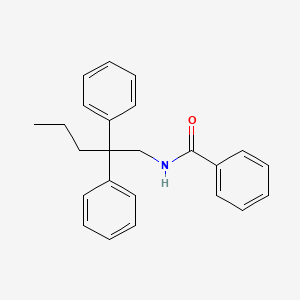 molecular formula C24H25NO B15377832 N-(2,2-diphenylpentyl)benzamide CAS No. 7475-84-5