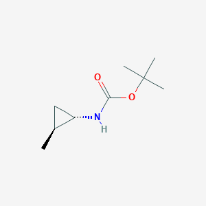 molecular formula C9H17NO2 B15377840 tert-Butyl ((1S,2S)-2-methylcyclopropyl)carbamate 