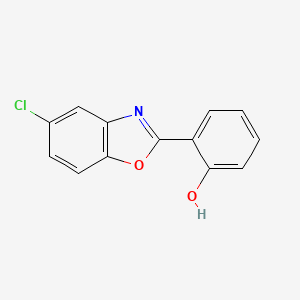 molecular formula C13H8ClNO2 B15377933 o-(5-Chloro-2-benzoxazolyl)phenol CAS No. 35875-81-1