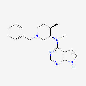 molecular formula C20H25N5 B15378024 N-((3S,4R)-1-Benzyl-4-methylpiperidin-3-yl)-N-methyl-7H-pyrrolo[2,3-d]pyrimidin-4-amine 