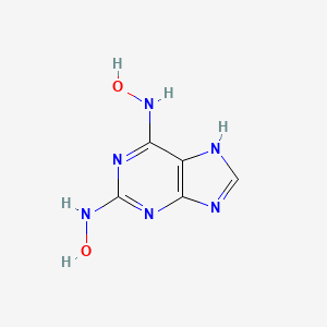 molecular formula C5H6N6O2 B15378397 2,6-Dihydroxyaminopurine CAS No. 16033-27-5