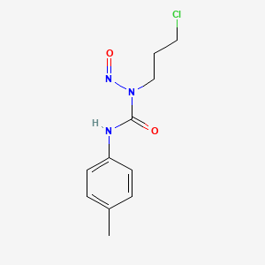 molecular formula C11H14ClN3O2 B15378492 1-(3-Chloropropyl)-3-(4-methylphenyl)-1-nitrosourea CAS No. 15262-96-1