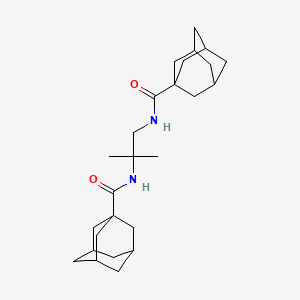 molecular formula C26H40N2O2 B15378551 N-[1-(Adamantane-1-carbonylamino)-2-methyl-propan-2-YL]adamantane-1-carboxamide CAS No. 86583-05-3