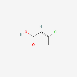 molecular formula C4H5ClO2 B15379020 2-Butenoic acid, 3-chloro-, (E)- CAS No. 6214-28-4