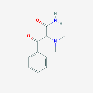 molecular formula C11H14N2O2 B15379198 Benzenepropanamide,A-(dimethylamino)-B-oxo- CAS No. 16622-18-7