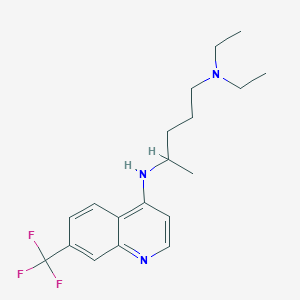 molecular formula C19H26F3N3 B15379536 Diethyl(4-{[7-(trifluoromethyl)(4-quinolyl)]amino}pentyl)amine CAS No. 442-85-3