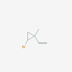 molecular formula C6H9Br B15379655 2-Bromo-1-methyl-1-vinyl-cyclopropane 