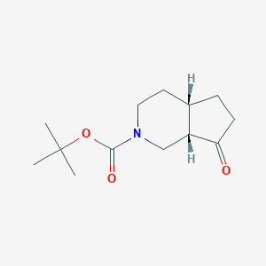 molecular formula C13H21NO3 B15379777 tert-Butyl (4aS,7aS)-7-oxooctahydro-2H-cyclopenta[c]pyridine-2-carboxylate 