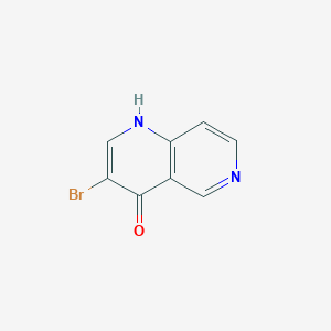 molecular formula C8H5BrN2O B15379833 3-Bromo-1,6-naphthyridin-4-ol 