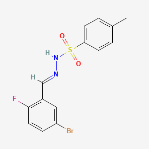 molecular formula C14H12BrFN2O2S B15379835 N'-(5-Bromo-2-fluorobenzylidene)-4-methylbenzenesulfonohydrazide 