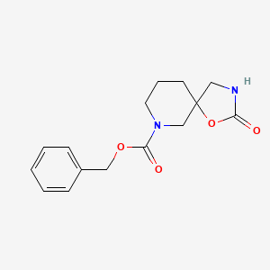 molecular formula C15H18N2O4 B15379898 Benzyl 2-oxo-1-oxa-3,7-diazaspiro[4.5]decane-7-carboxylate 