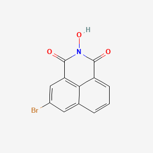 molecular formula C12H6BrNO3 B15379924 5-bromo-2-hydroxy-1H-benzo[de]isoquinoline-1,3(2H)-dione 
