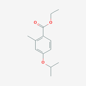 molecular formula C13H18O3 B15379962 Ethyl 4-isopropoxy-2-methylbenzoate 