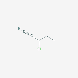 molecular formula C5H7Cl B15380040 3-Chloropent-1-yne CAS No. 14035-68-8