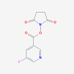 molecular formula C10H7IN2O4 B153801 N-Succinimidyl-5-iodo-3-pyridinecarboxylic acid CAS No. 131865-61-7