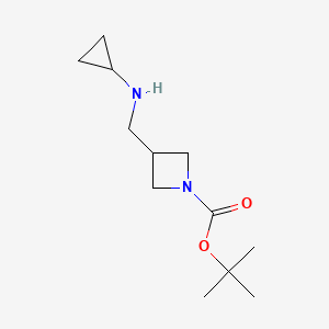 molecular formula C12H22N2O2 B15380566 Tert-butyl 3-((cyclopropylamino)methyl)azetidine-1-carboxylate 