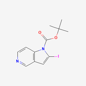 molecular formula C12H13IN2O2 B15380779 Tert-butyl 2-iodopyrrolo[3,2-c]pyridine-1-carboxylate 