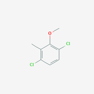 molecular formula C8H8Cl2O B15380877 1,4-Dichloro-2-methoxy-3-methylbenzene 