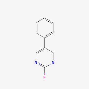 molecular formula C10H7FN2 B15381277 2-Fluoro-5-phenylpyrimidine CAS No. 62850-13-9