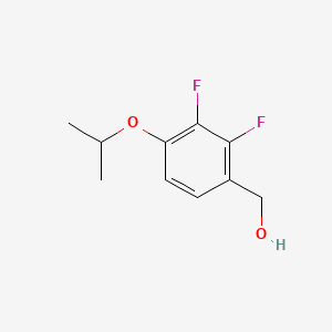 molecular formula C10H12F2O2 B15381303 (2,3-Difluoro-4-isopropoxyphenyl)methanol 