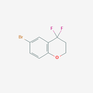 molecular formula C9H7BrF2O B15381701 6-Bromo-4,4-difluorochromane CAS No. 1187968-61-1