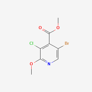 molecular formula C8H7BrClNO3 B15381911 Methyl 5-bromo-3-chloro-2-methoxyisonicotinate 