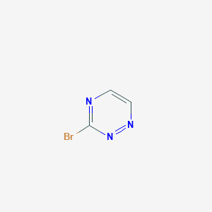 molecular formula C3H2BrN3 B15381924 3-Bromo-1,2,4-triazine 