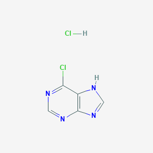 molecular formula C5H4Cl2N4 B015382 1H-Purine, 6-chloro-, monohydrochloride CAS No. 88166-54-5