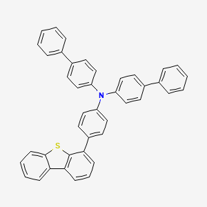 molecular formula C42H29NS B15382293 N-([1,1'-biphenyl]-4-yl)-N-(4-(dibenzo[b,d]thiophen-4-yl)phenyl)-[1,1'-biphenyl]-4-amine 