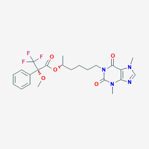 molecular formula C23H27F3N4O5 B153827 Pentoxifylline mtpa CAS No. 130007-50-0