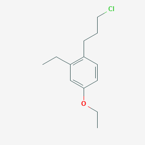 molecular formula C13H19ClO B15382849 1-(3-Chloropropyl)-4-ethoxy-2-ethylbenzene 