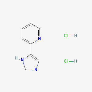 molecular formula C8H9Cl2N3 B15383109 2-(1H-imidazol-4-yl)pyridine 2HCl 