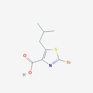 molecular formula C8H10BrNO2S B15383645 2-Bromo-5-isobutylthiazole-4-carboxylic acid 