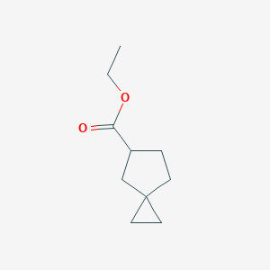 molecular formula C10H16O2 B15383931 Ethyl spiro[2.4]heptane-5-carboxylate 