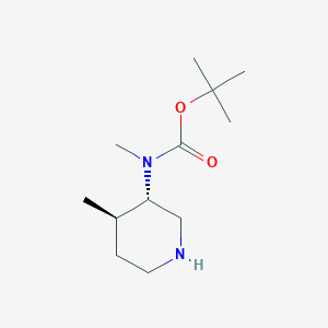 molecular formula C12H24N2O2 B15383999 tert-Butyl methyl((3S,4R)-4-methylpiperidin-3-yl)carbamate 