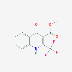 molecular formula C12H8F3NO3 B15384020 Methyl 4-hydroxy-2-(trifluoromethyl)quinoline-3-carboxylate 