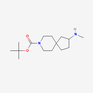 molecular formula C15H28N2O2 B15384311 tert-Butyl 2-(methylamino)-8-azaspiro[4.5]decane-8-carboxylate 
