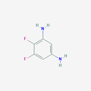 molecular formula C6H6F2N2 B15384375 1,5-Diamino-2,3-difluorobenzene 