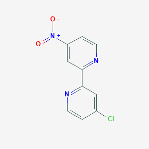 molecular formula C10H6ClN3O2 B15384546 4-Chloro-4'-nitro-2,2'-bipyridine 