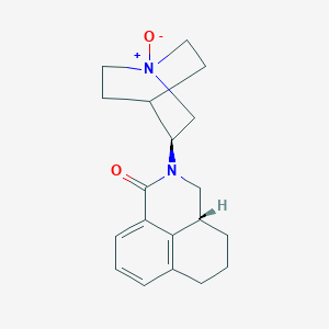 molecular formula C19H24N2O2 B15384568 (S)-3-((R)-1-oxo-3a,4,5,6-tetrahydro-1H-benzo[de]isoquinolin-2(3H)-yl)quinuclidine 1-oxide 