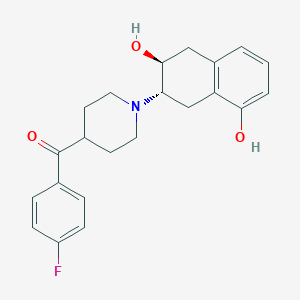 molecular formula C22H24FNO3 B15384835 (1-((2S,3S)-3,8-dihydroxy-1,2,3,4-tetrahydronaphthalen-2-yl)piperidin-4-yl)(4-fluorophenyl)methanone 