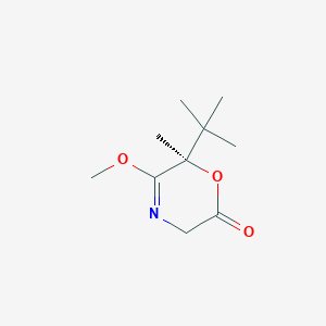 molecular formula C10H17NO3 B15384946 (R)-6-(tert-Butyl)-5-methoxy-6-methyl-3,6-dihydro-2H-1,4-oxazin-2-one 