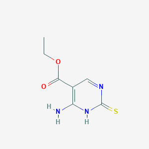 molecular formula C7H9N3O2S B015385 Ethyl 4-amino-2-mercaptopyrimidine-5-carboxylate CAS No. 774-07-2